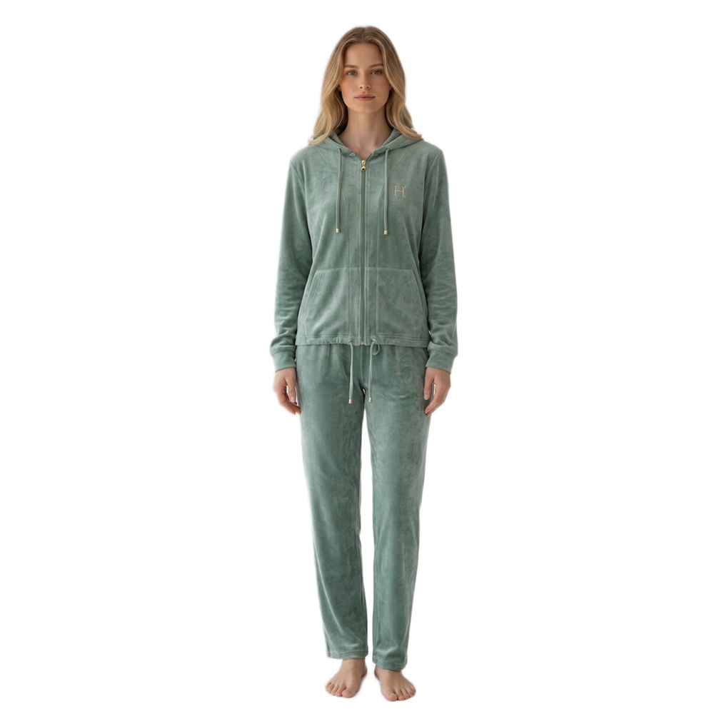 Harmony Γυναικεία Χειμερινή Φόρμα Βελούδινη Regular Fit