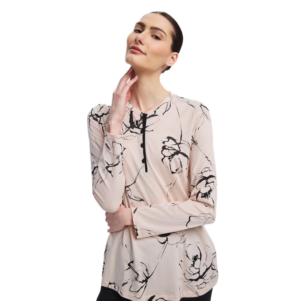 Minerva Γυναικεία Χειμερινή Πυζάμα Βαμβάκι-Modal Relaxed Fit Plus Size