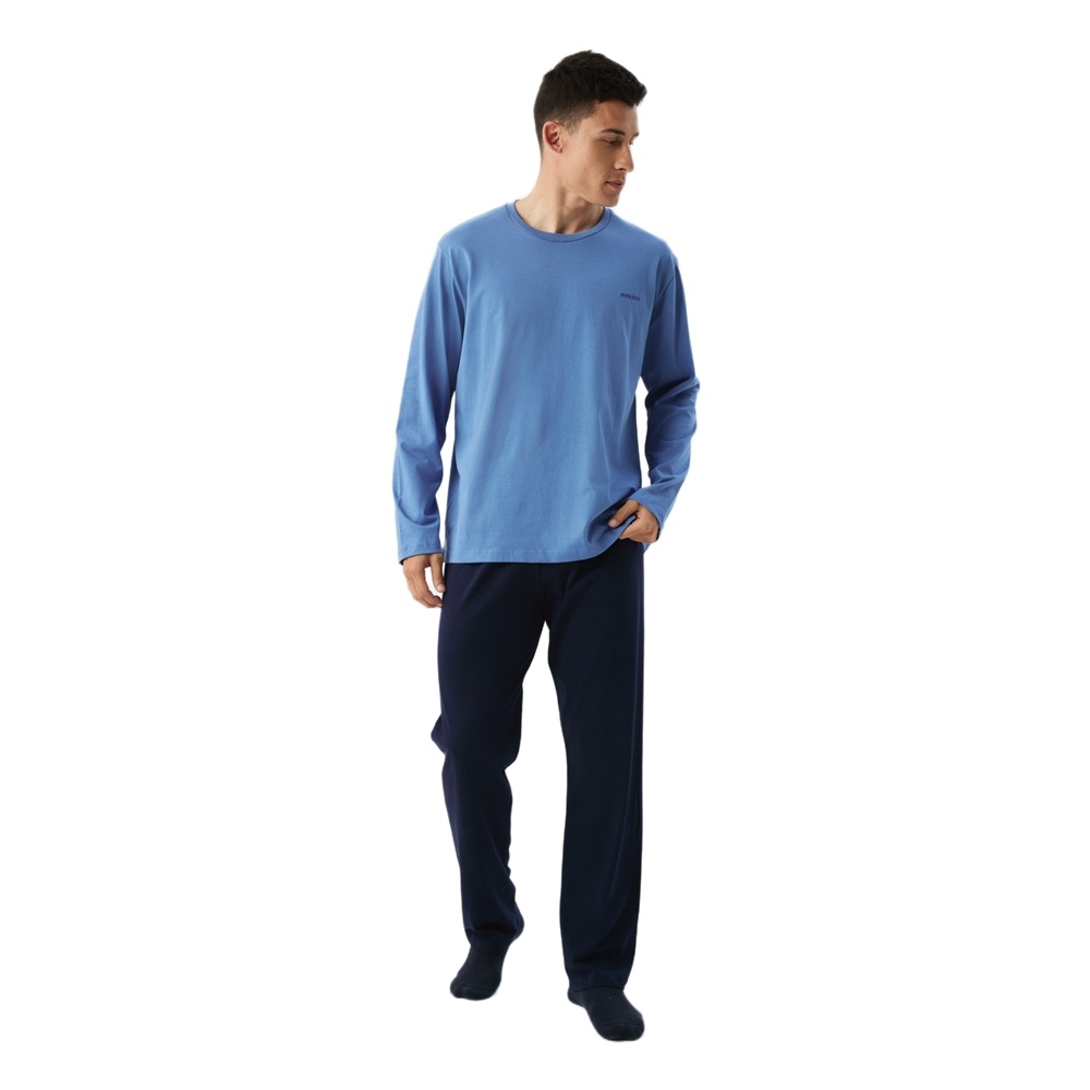 Minerva Ανδρική Χειμερινή Βαμβακερή Πυζάμα Relaxed Fit