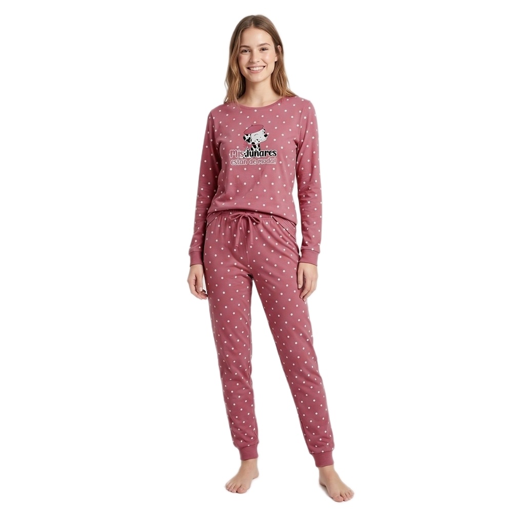 Little Uniqorn Γυναικεία Χειμερινή Πυζάμα Με Βαμβάκι Regular Fit