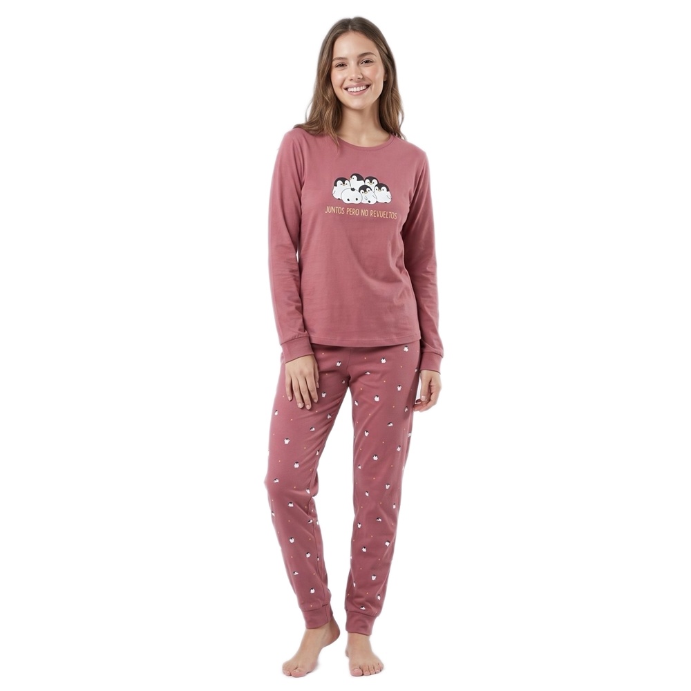 Little Uniqorn Γυναικεία Χειμερινή Πυζάμα Με Βαμβάκι Regular Fit