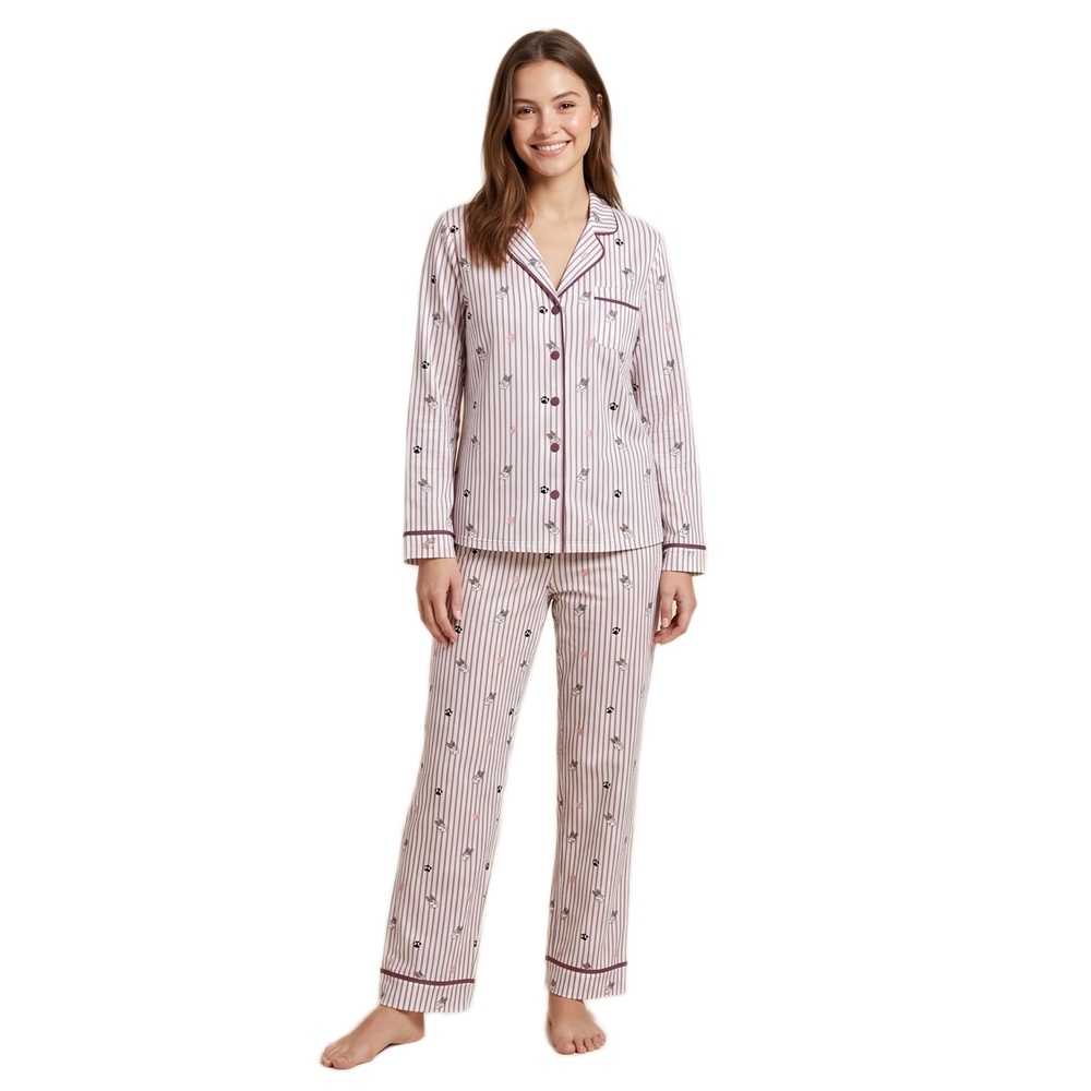Little Uniqorn Γυναικεία Χειμερινή Πυζάμα Με Βαμβάκι Regular Fit