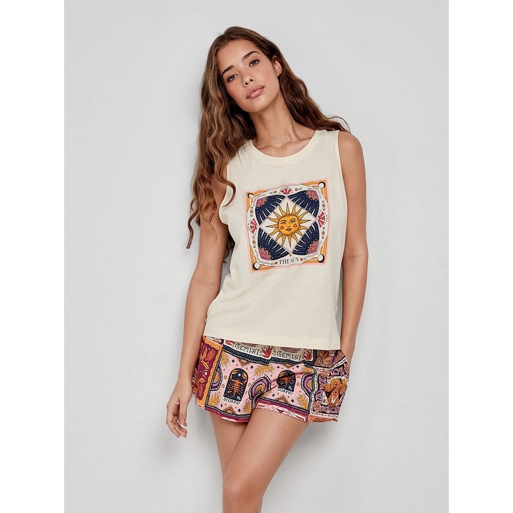 Gisela Γυναικεία Καλοκαιρινή Βαμβακερή Πυζάμα Regular Fit