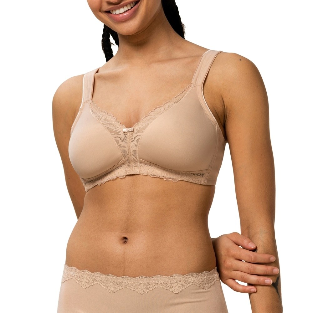 Triumph Modern Lace+Cotton N Σουτιέν Χωρίς Μπανέλα Με Ενίσχυση Cup E