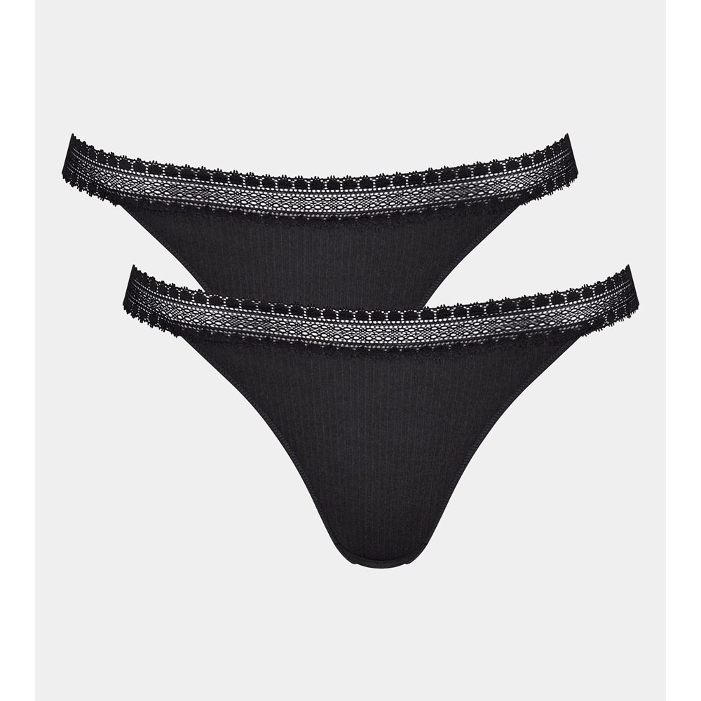 Sloggi Go Ribbed H Tanga Κυλοτάκια 2ΤΜΧ