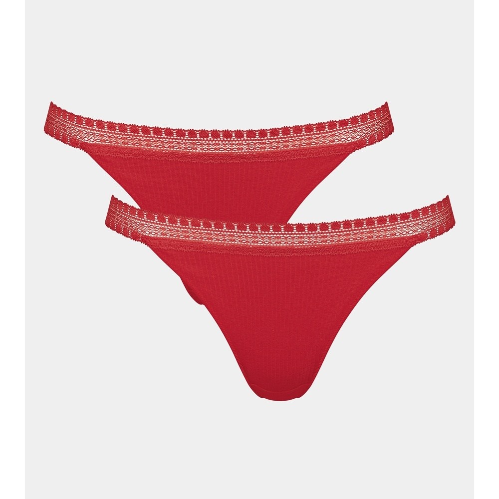 Sloggi Go Ribbed H Tanga Κυλοτάκια 2ΤΜΧ