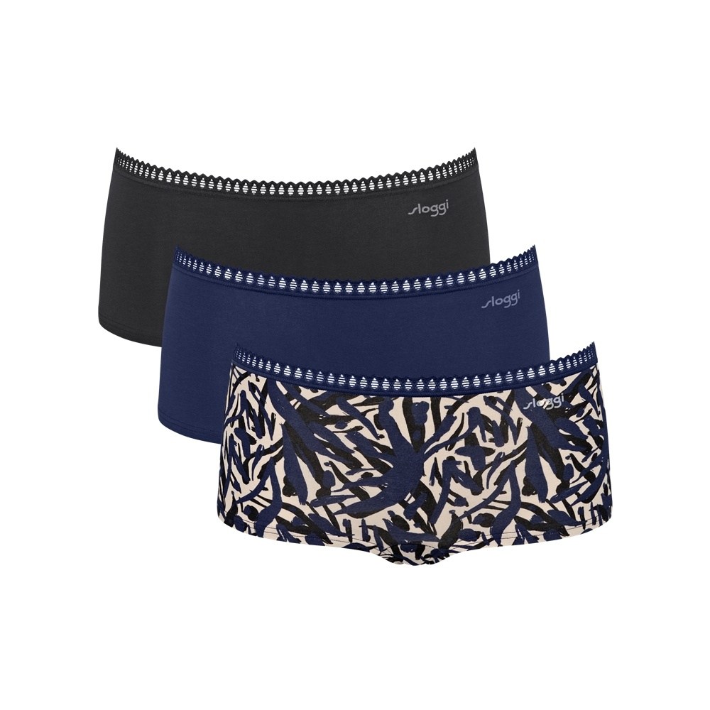 Sloggi Go Crush Short Γυναικεία Μπόξερ 3ΤΜΧ Βαμβακερά