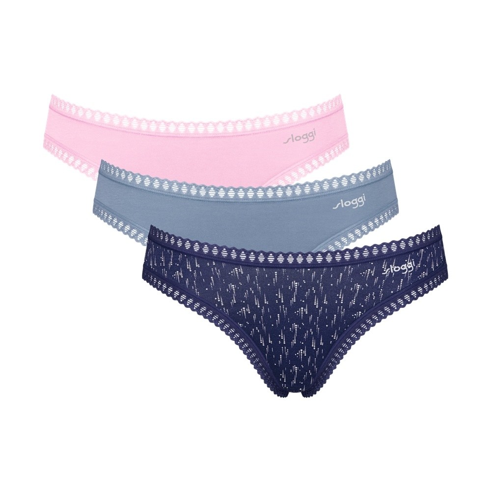 Sloggi Go Crush Mini Γυναικεία Κυλοτάκια 3ΤΜΧ Βαμβακερά