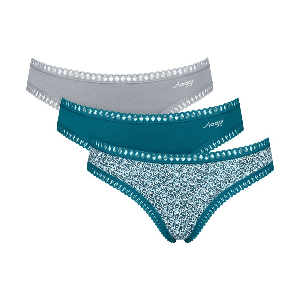 Sloggi Go Crush Mini Γυναικεία Κυλοτάκια 3ΤΜΧ Βαμβακερά