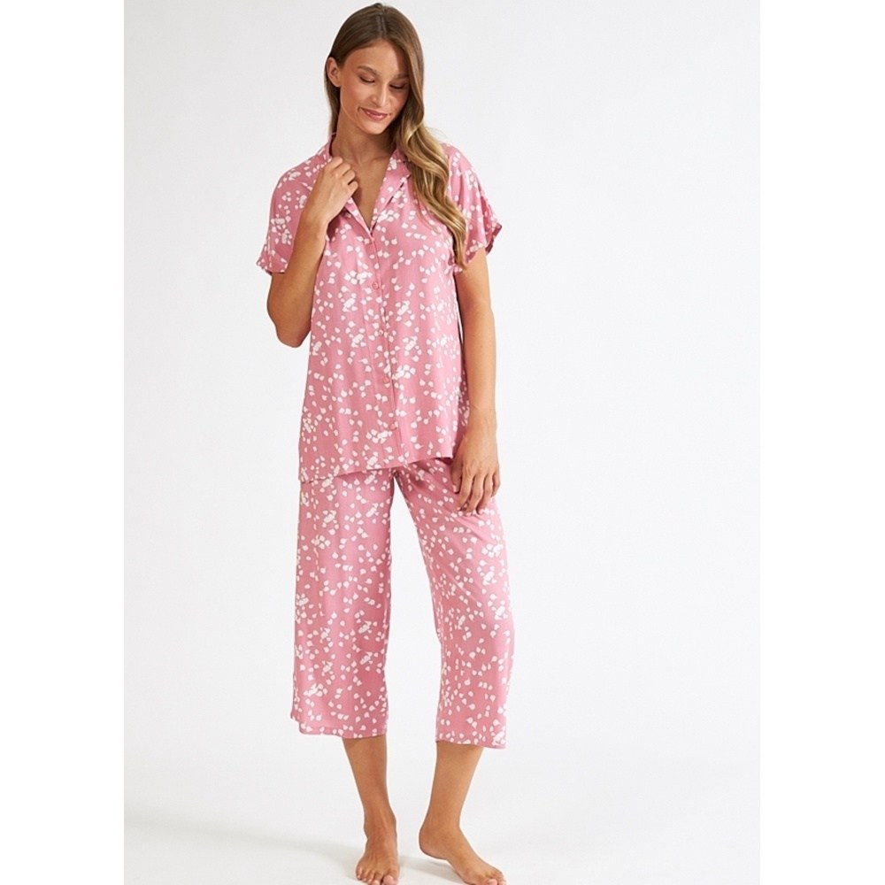 Harmony Γυναικεία Καλοκαιρινή Πυζάμα Viscose Regular Fit
