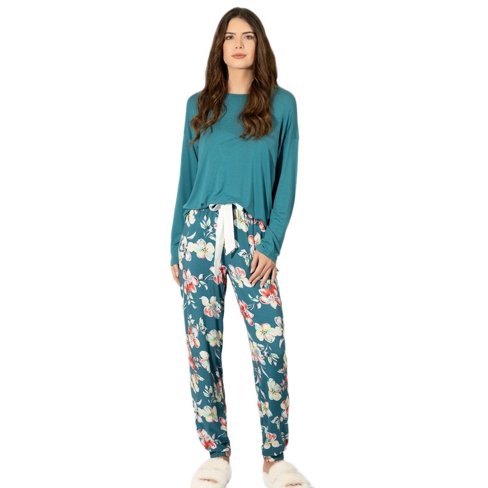 Harmony Γυναικεία Χειμερινή Πυζάμα Micromodal Regular Fit