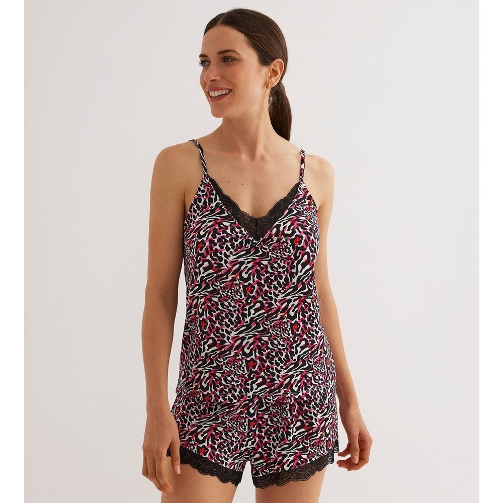 Promise Γυναικεία Καλοκαιρινή Πυζάμα Viscose Regular Fit
