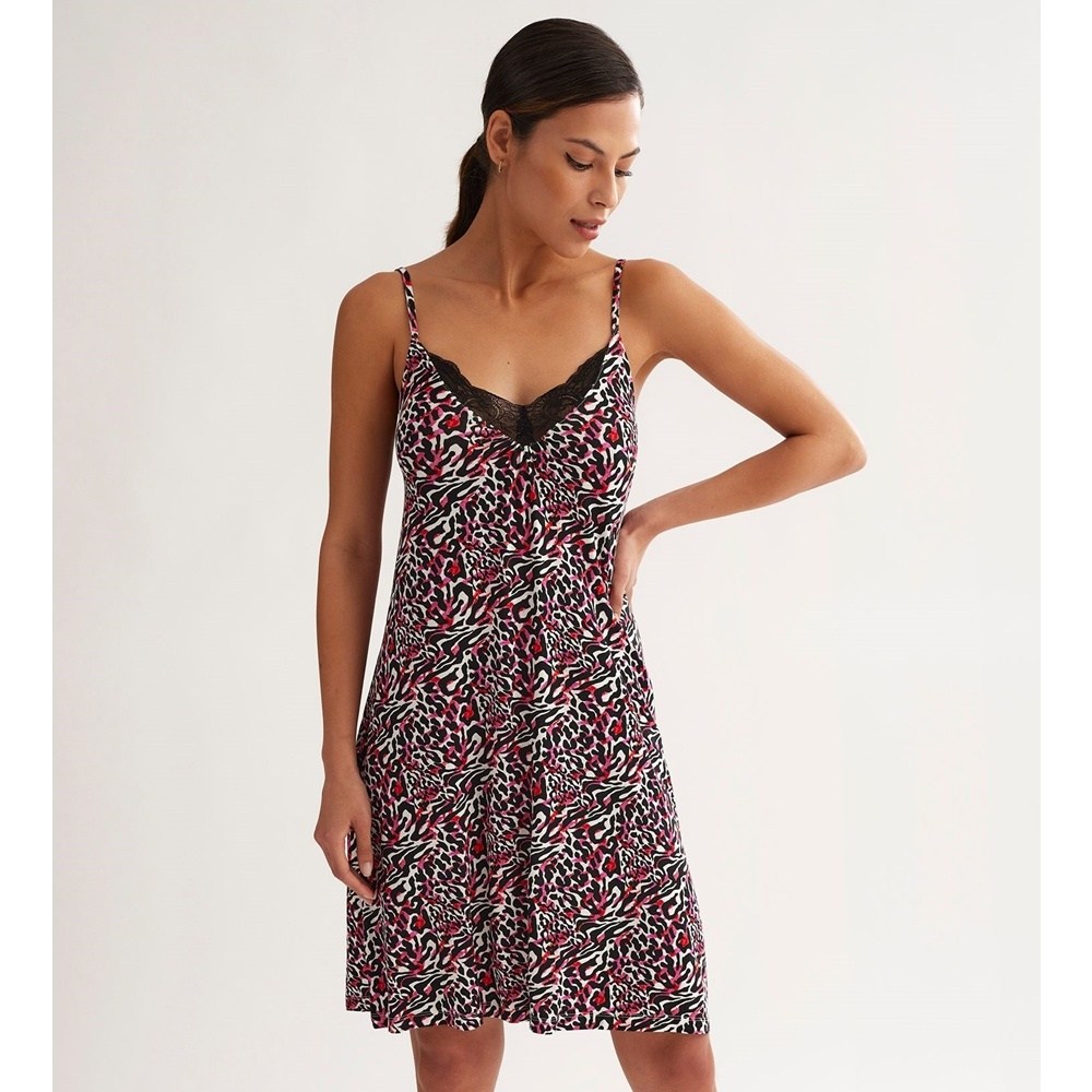 Promise Γυναικείο Καλοκαιρινό Νυχτικό Viscose Regular Fit