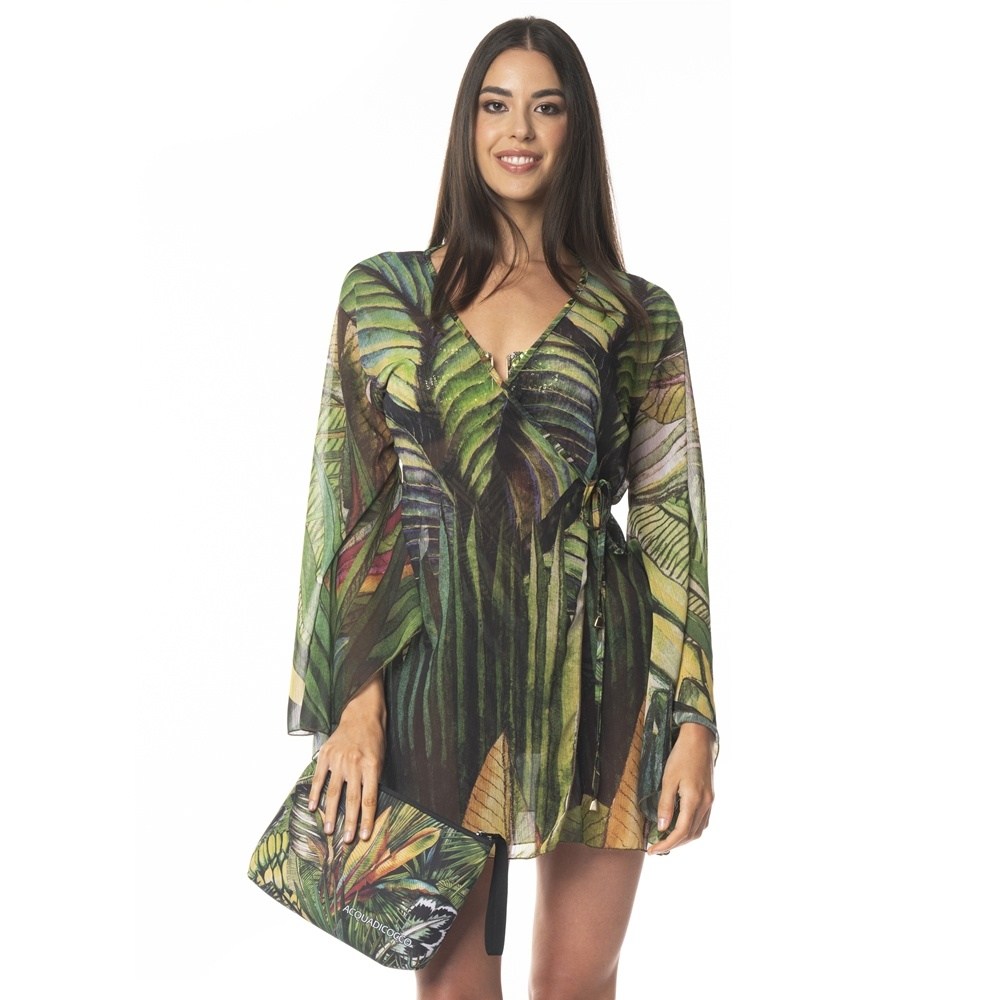 ACQUADICOCCO Γυναικείo Καφτάνι Beachwear Regular Size +Τσαντάκι Δώρο