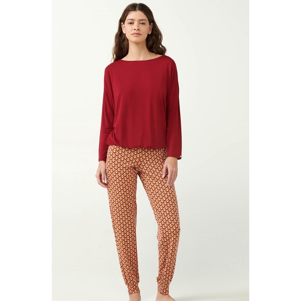 Vamp Γυναικεία Χειμερινή Πυζάμα Micromodal Regular Fit