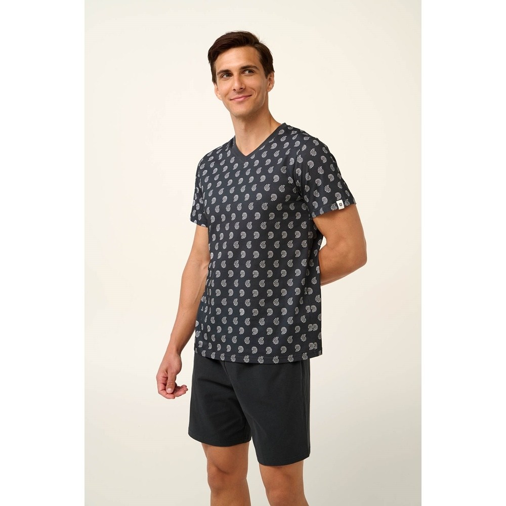 Vamp Ανδρική Καλοκαιρινή Βαμβακερή Πυζάμα Regular Sizes