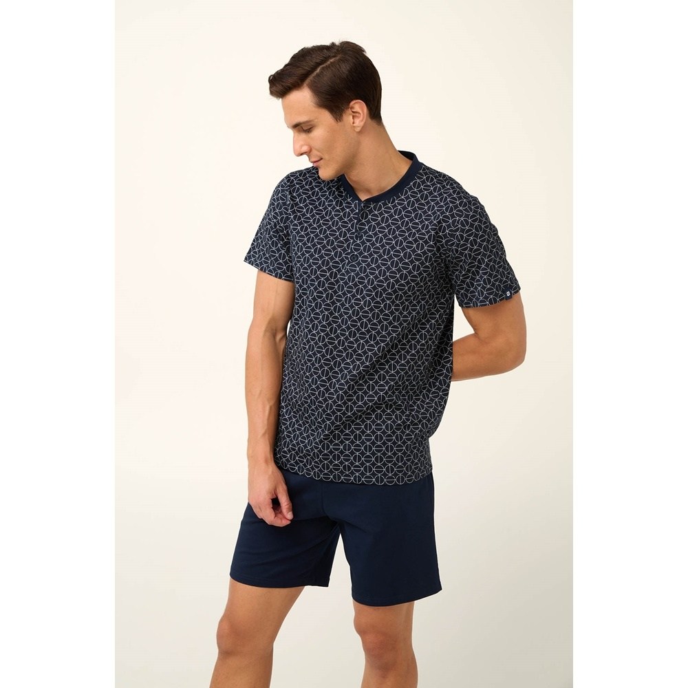 Vamp Ανδρική Καλοκαιρινή Βαμβακερή Πυζάμα Regular Fit