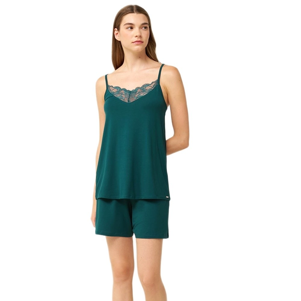 Vamp Γυναικεία Καλοκαρινή Πυζάμα Micromodal Regular Fit