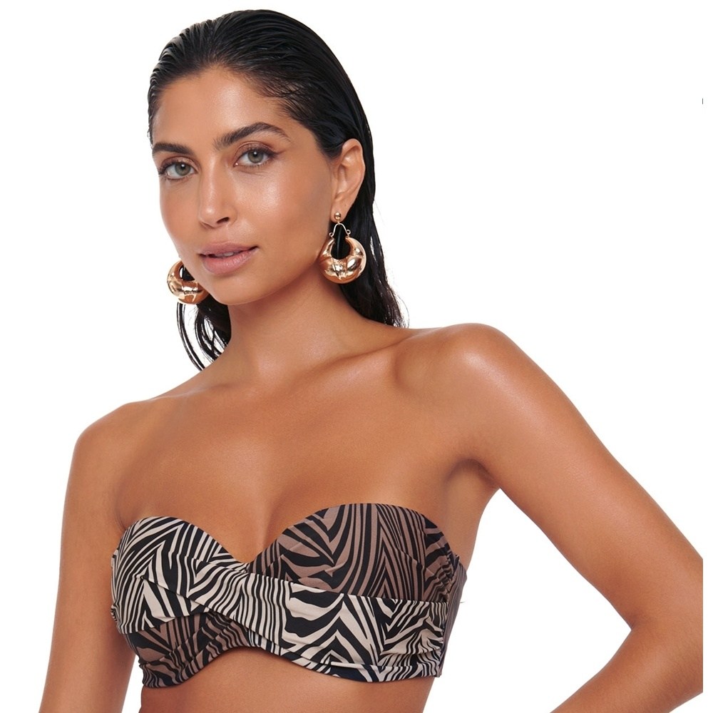 Bluepoint Γυναικείο Μαγιώ Σουτιέν Strapless Cup D Regular Fit