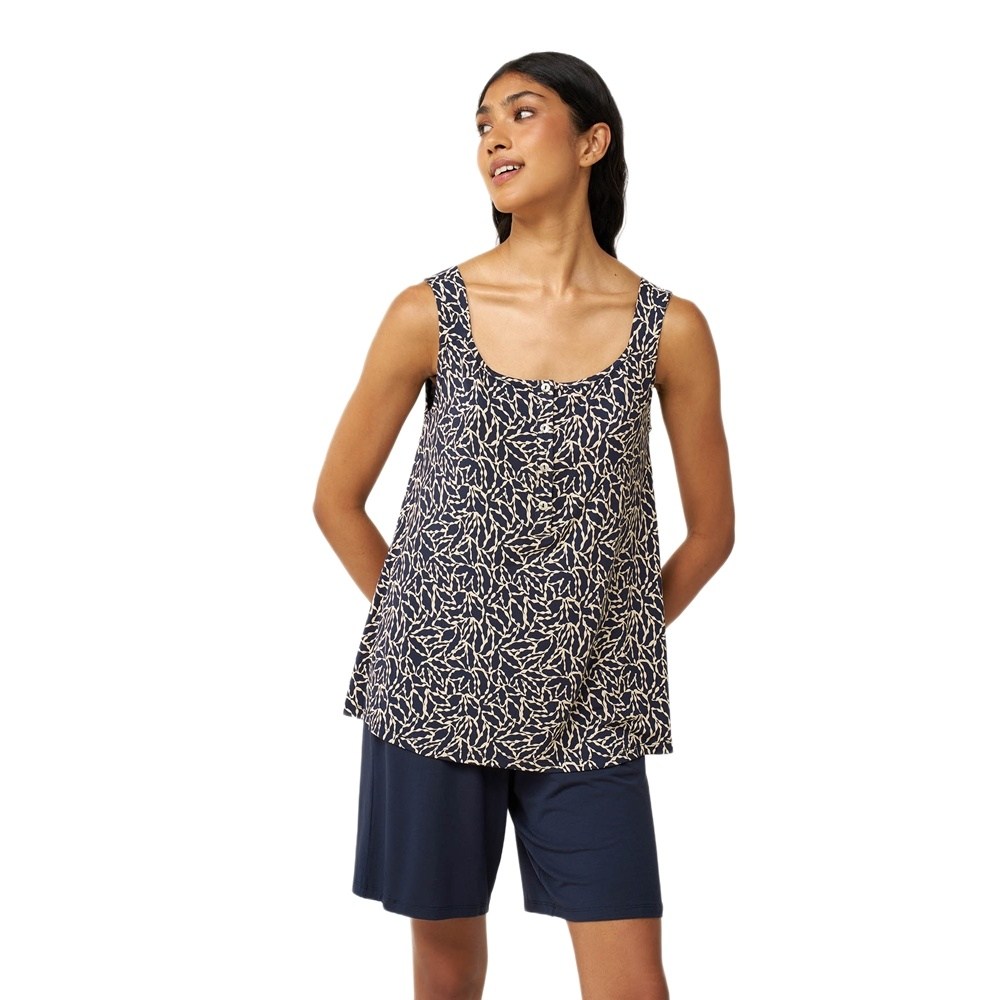 Vamp Γυναικεία Καλοκαρινή Πυζάμα Micromodal Regular Fit