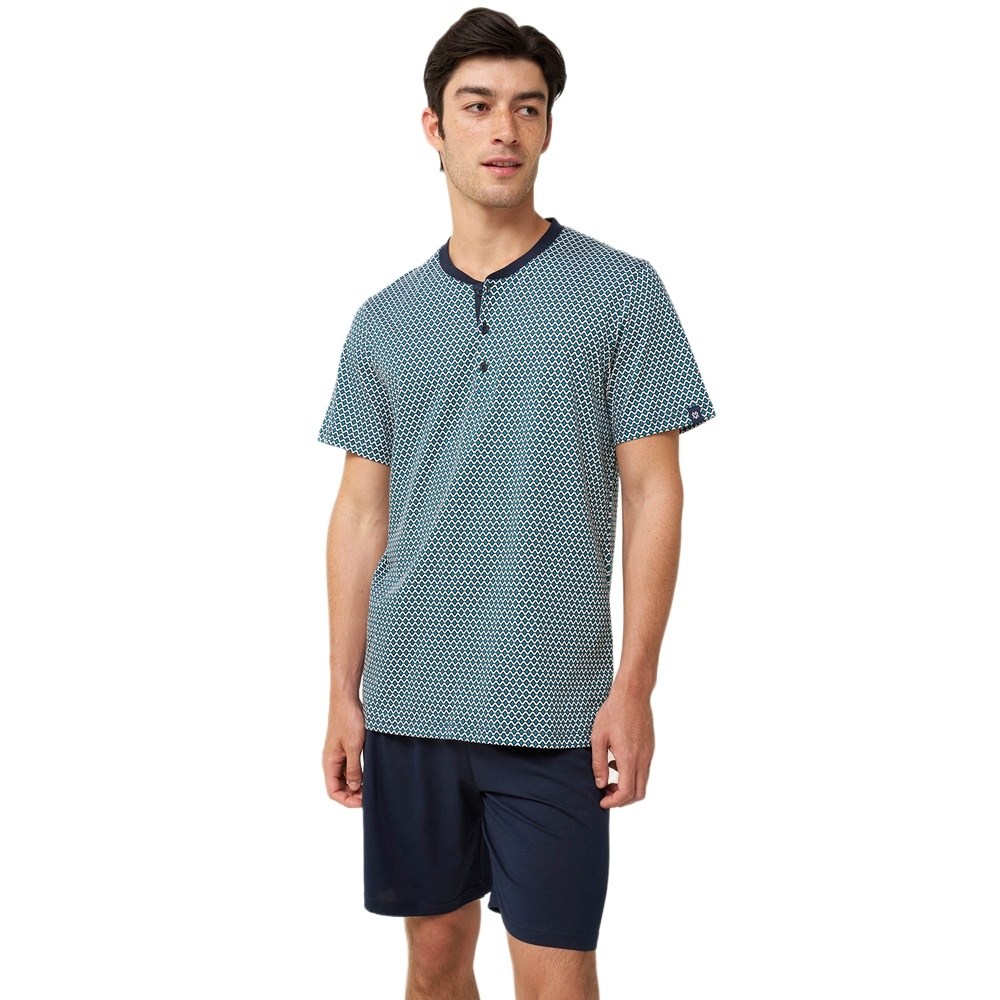Vamp Ανδρική Καλοκαιρινή Βαμβακερή Πυζάμα Regular Fit