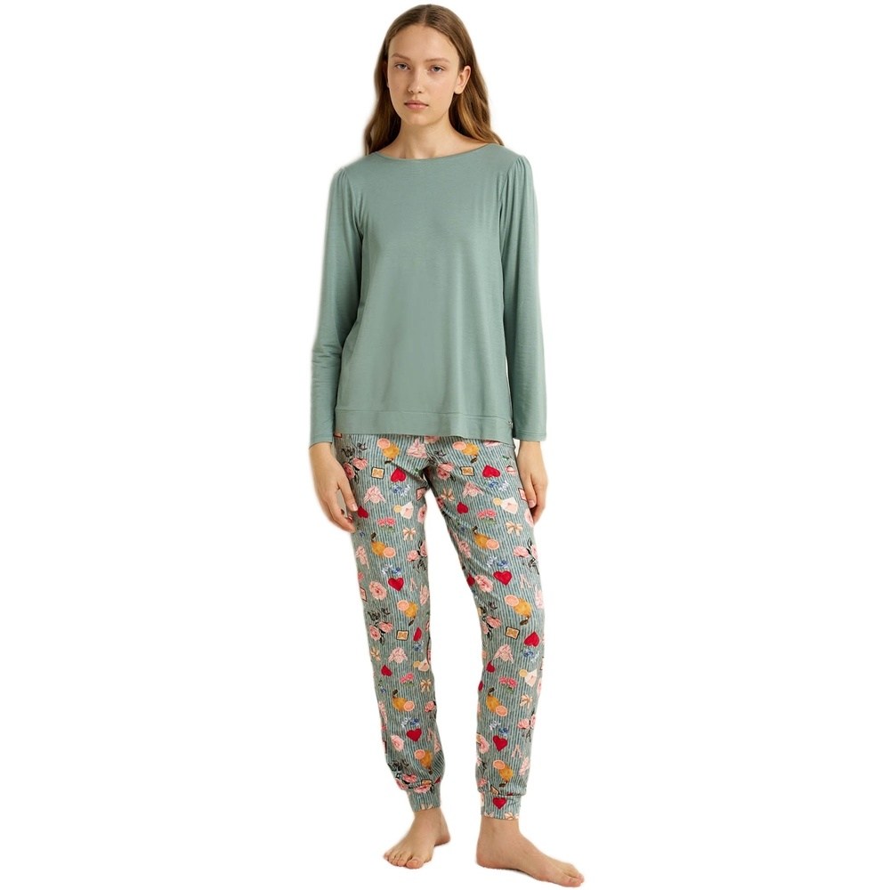 Vamp Γυναικεία Χειμερινή Πυζάμα Viscose Regular Fit