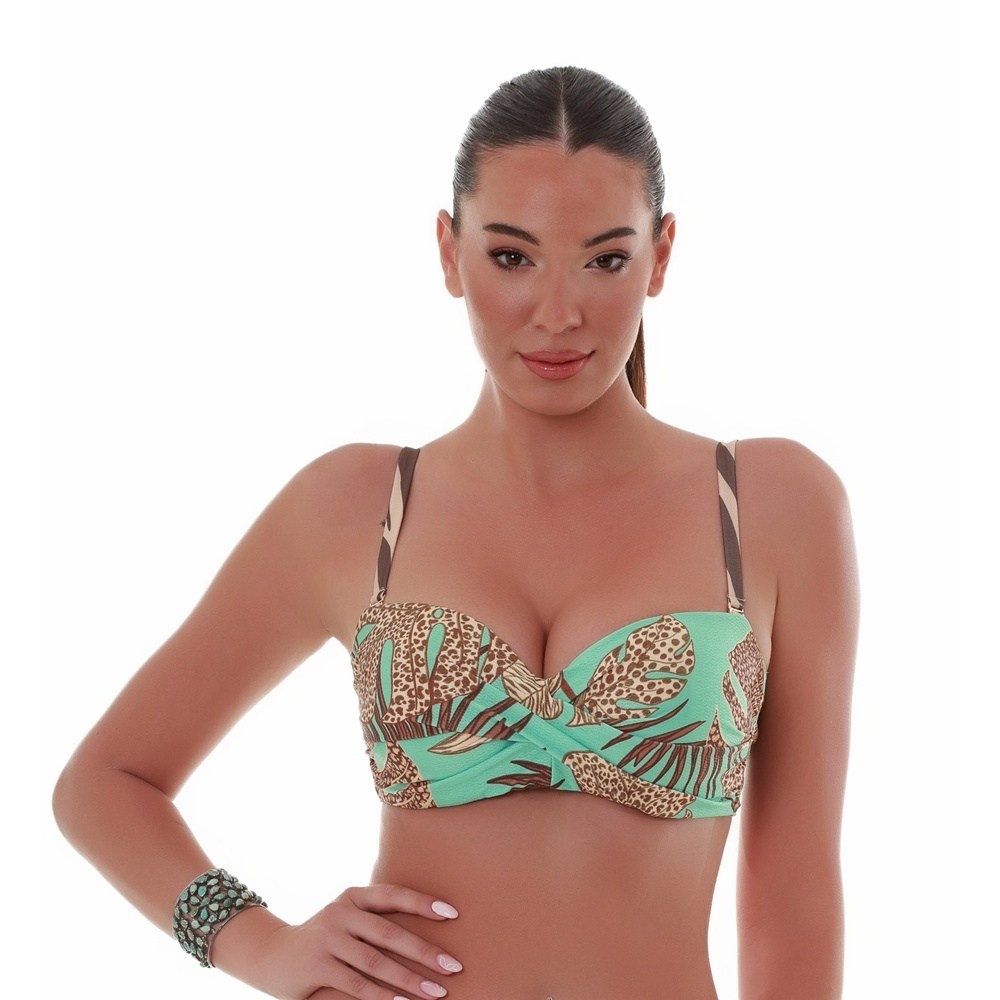 Bluepoint Γυναικείο Μαγιώ Σουτιέν Cup D Regular Fit