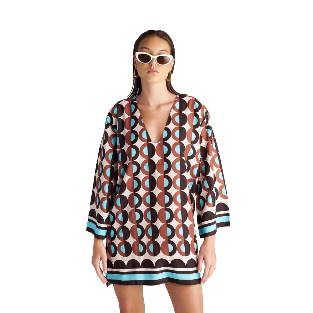 Blu4U Γυναικείο Καφτάνι Beachwear Regular Fit