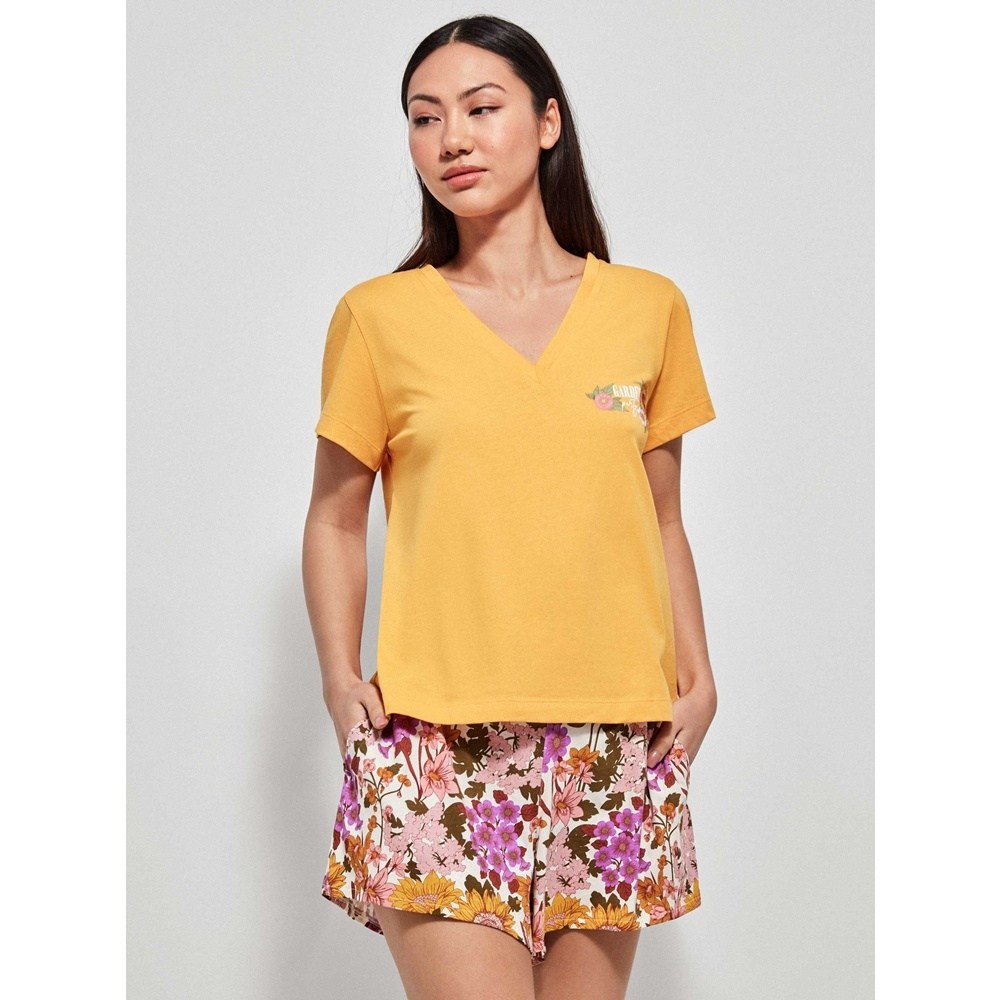 Gisela Γυναικεία Καλοκαιρινή Πυζάμα Βαμβάκι Regular Fit