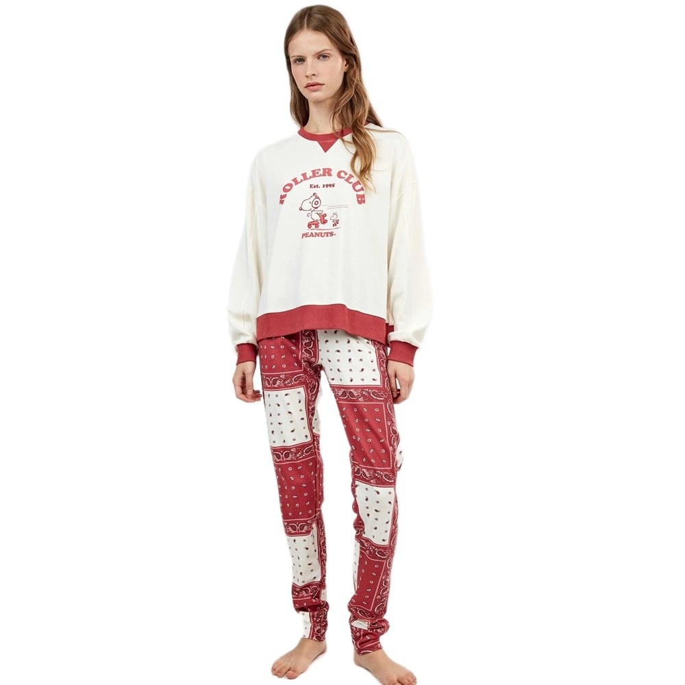 Gisela Γυναικεία Χειμερινή Πυζάμα Με Βαμβάκι Regular Fit