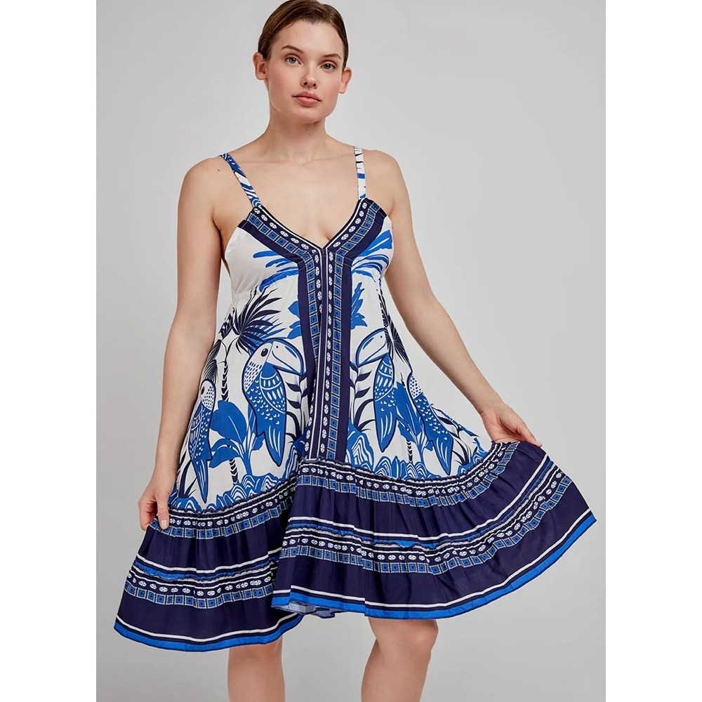 Gisela Γυναικείο Φόρεμα Θαλάσσης Beachdress Viscose Regular Fit