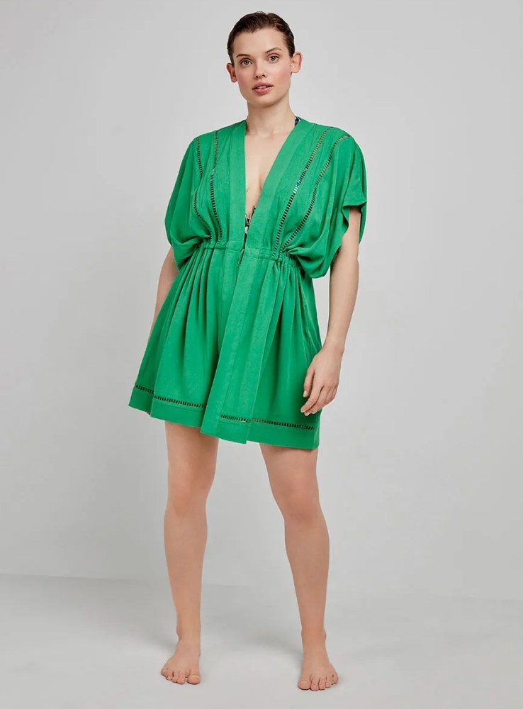 Gisela Γυναικείο Καφτάνι Beachdress Viscose Regular Fit