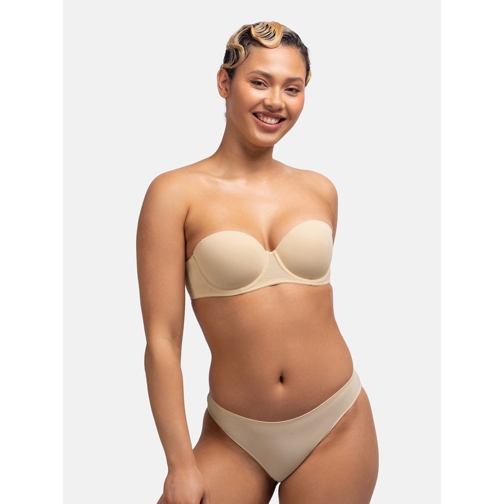 Dorina Γυναικείο Strapless Σουτιέν Με Μπανέλα και Ενίσχυση Cup B