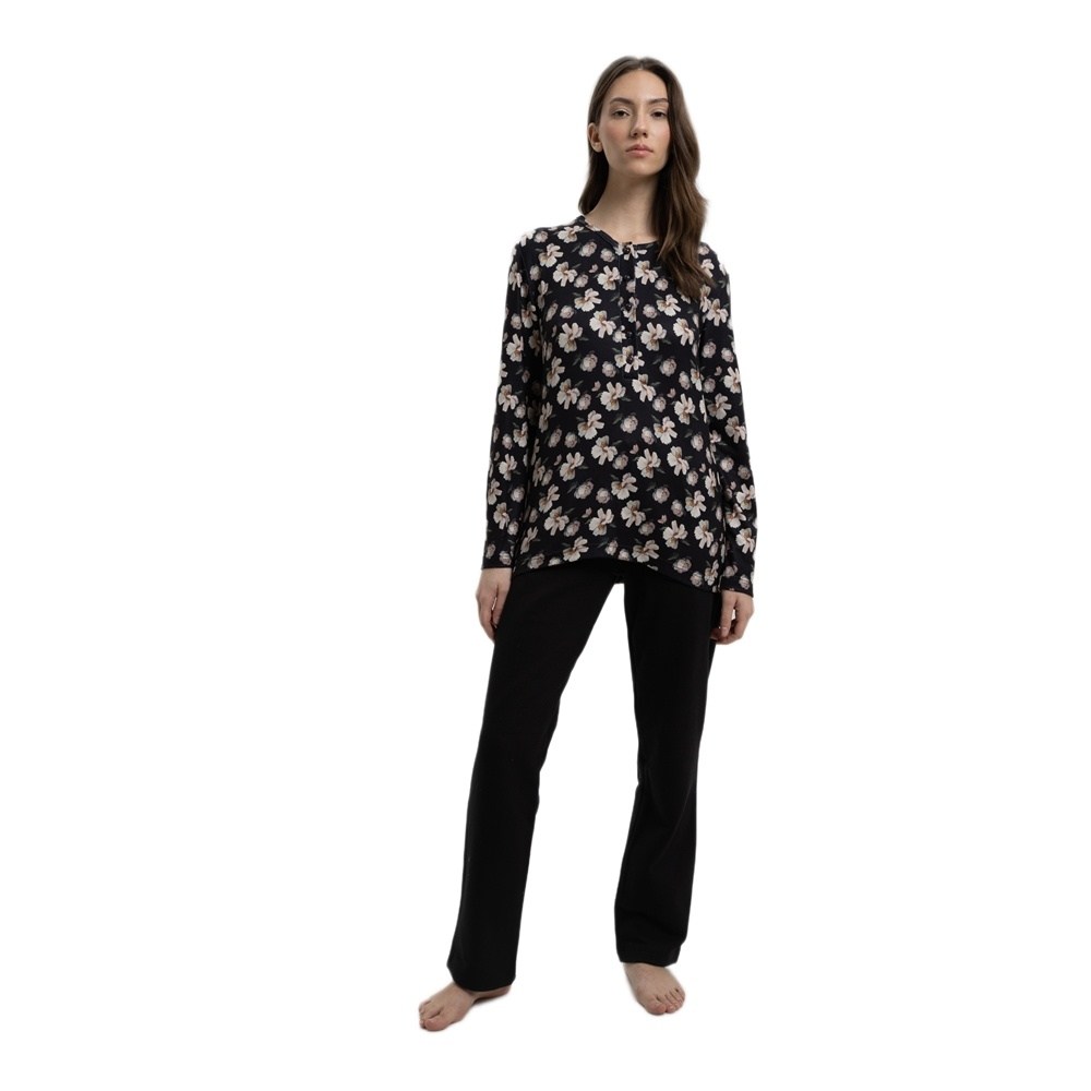 Giota Γυναικεία Χειμερινή Πυζάμα Με Βαμβάκι Regular Fit