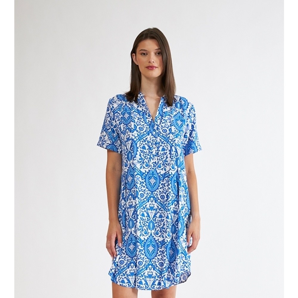 Harmony Γυναικείο Φόρεμα Θαλάσσης- Homewear Viscose Regular Fit