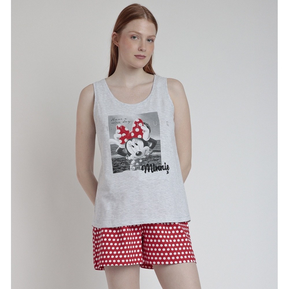 Admas Γυναικεία Καλοκαιρινή Βαμβακερή Πυζάμα Regular Fit