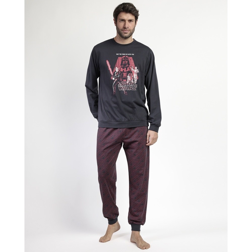 Admas Ανδρική Χειμερινή Βαμβακερή Πυζάμα Regular Fit