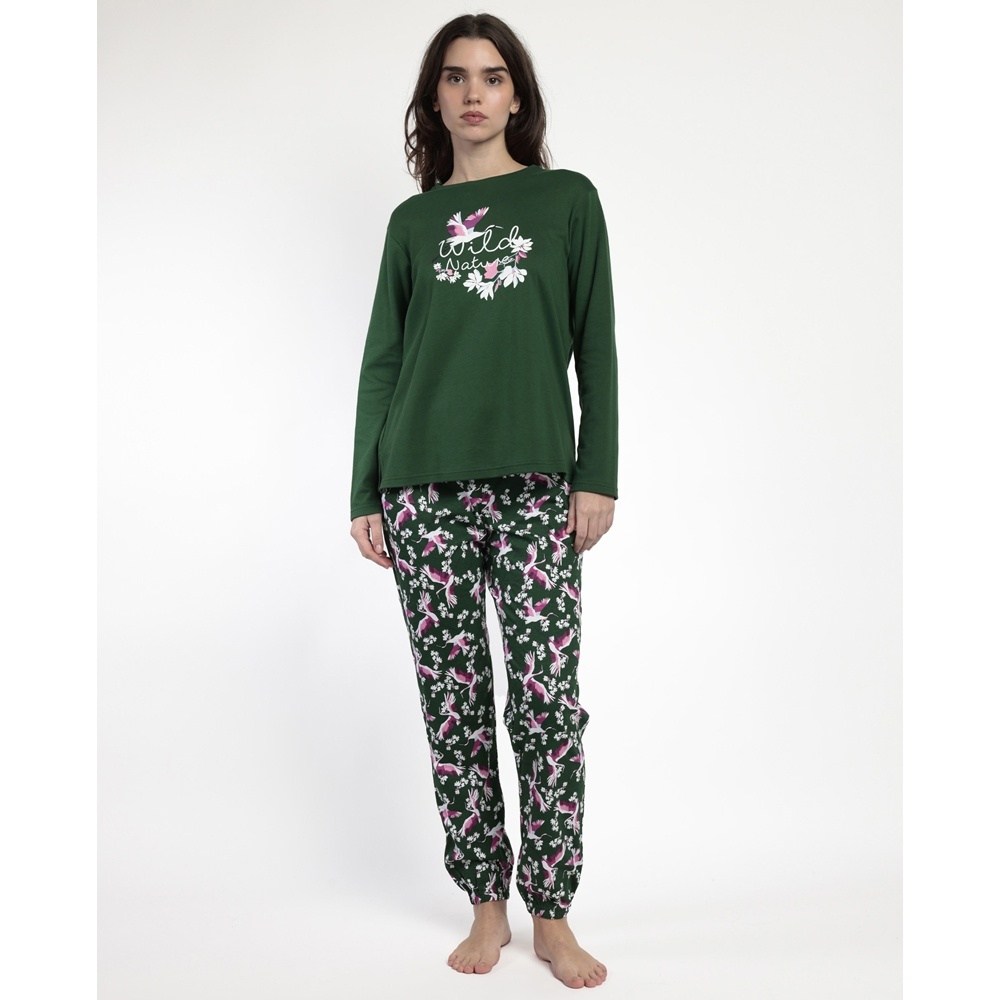 Admas Γυναικεία Χειμερινή Πυζάμα Βαμβάκι-Viscose Regular Fit