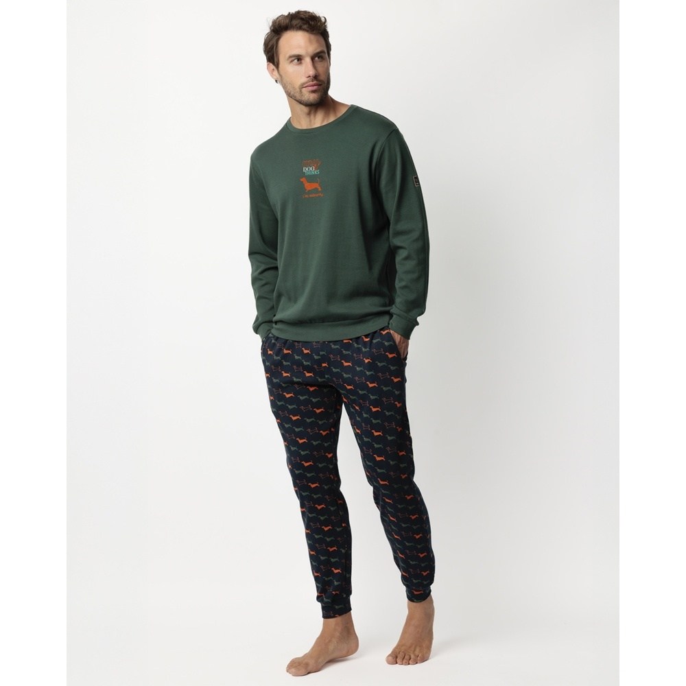 Admas Ανδρική Χειμερινή Πυζάμα Με Βαμβάκι Regular Fit