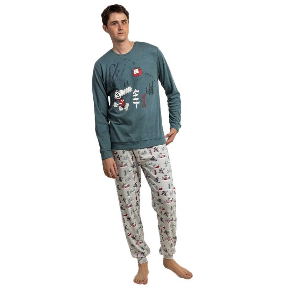 Admas Ανδρική Χειμερινή Πυζάμα Με Βαμβάκι Regular Fit