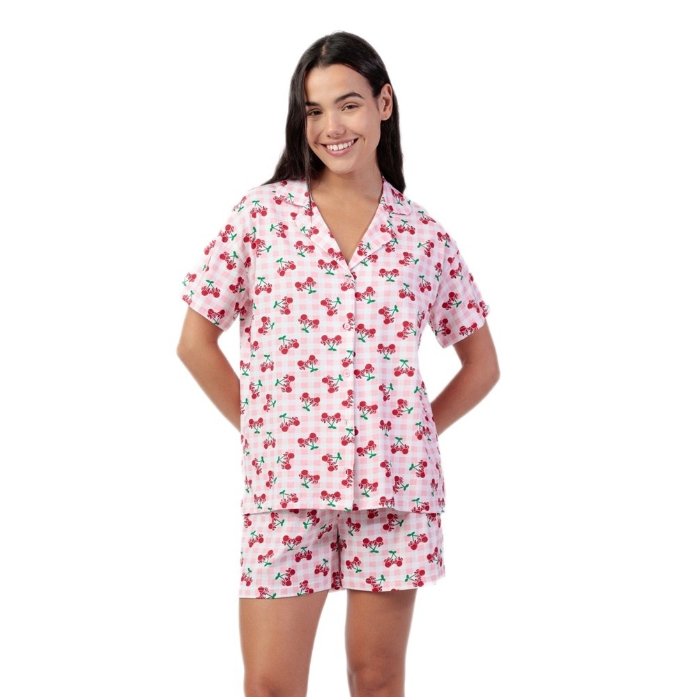 Admas Γυναικεία Καλοκαιρινή Βαμβακερή Πυζάμα Regular Fit