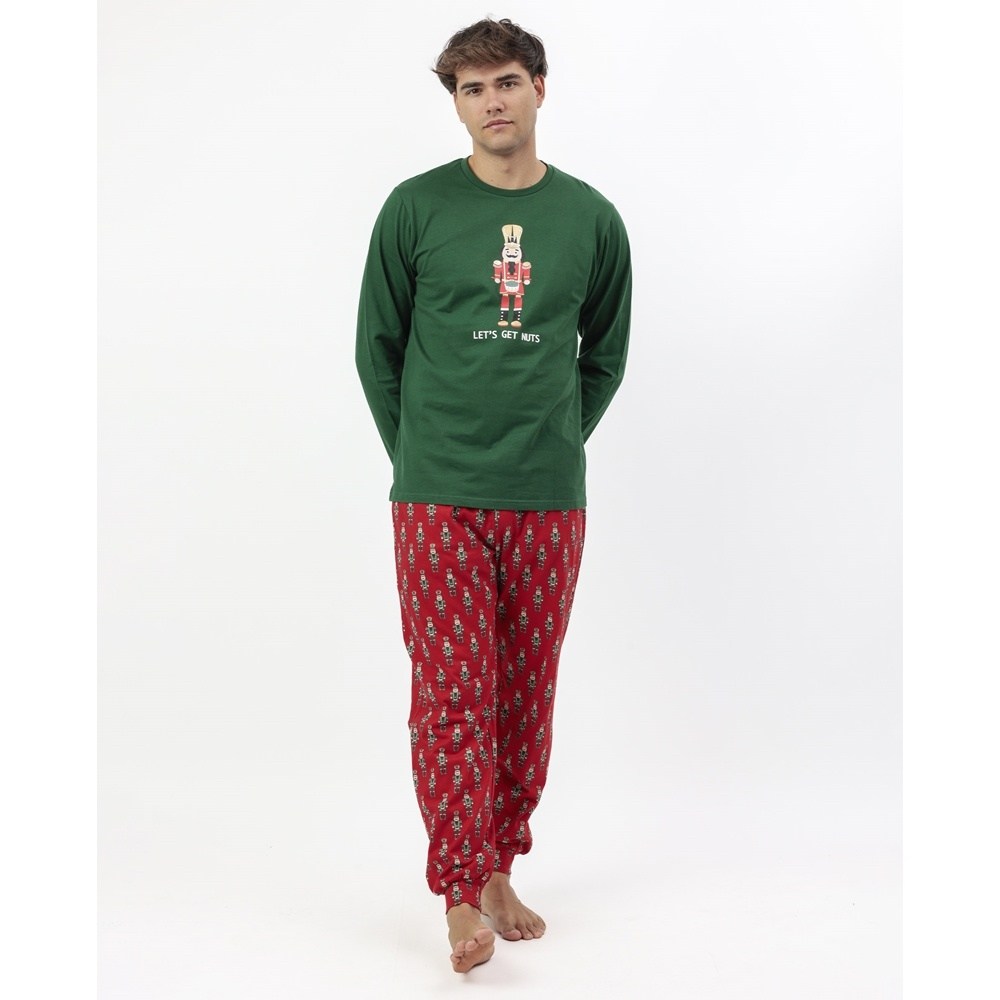 Admas Ανδρική Christmas Βαμβακερή Πυζάμα Regular Fit