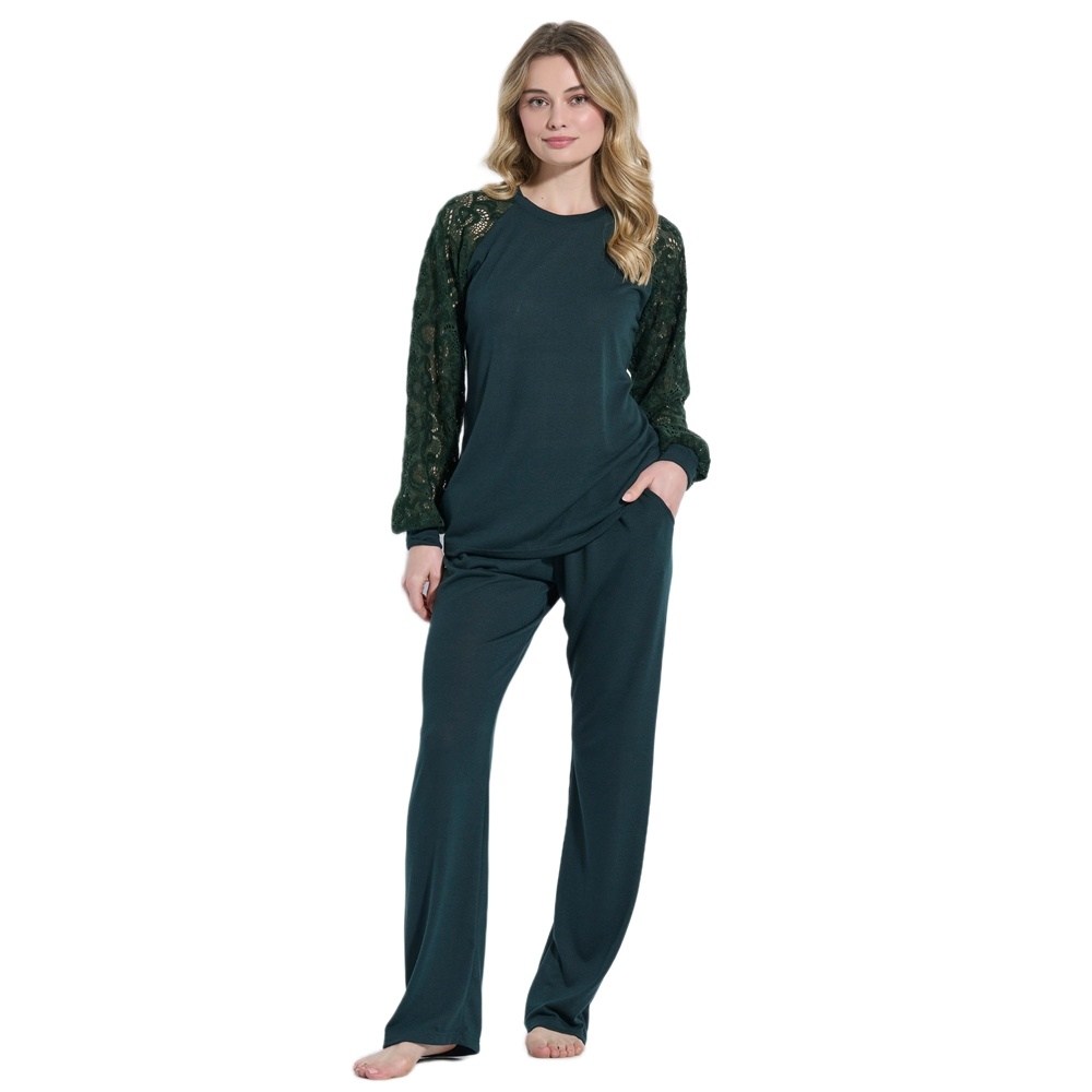 Jeannette Γυναικεία Χειμερινή Φόρμα Homewear Regular Fit