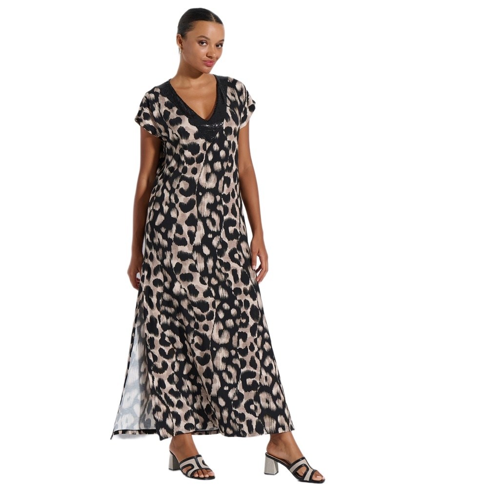 Jeannette Γυναικείο Φόρεμα- Beachdress Viscose Relaxed Fit