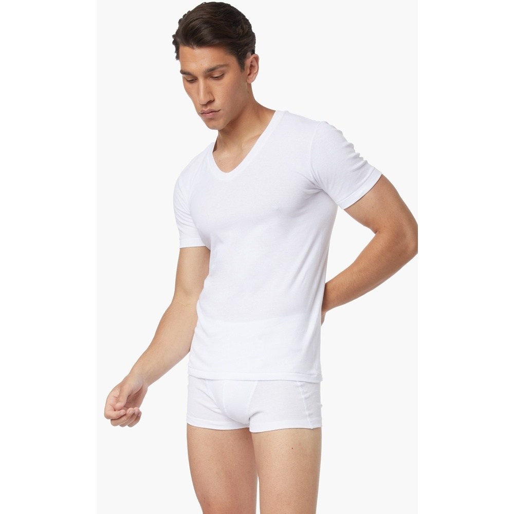 Minerva Comfort Ανδρική Κοντομανικη Φανέλα Με V Λαιμόκοψη 2ΤΜΧ