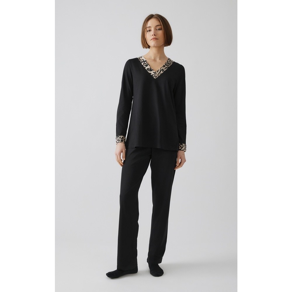 Minerva Γυναικεία Χειμερινή Πυζάμα Βαμβάκι-Modal Relaxed Fit