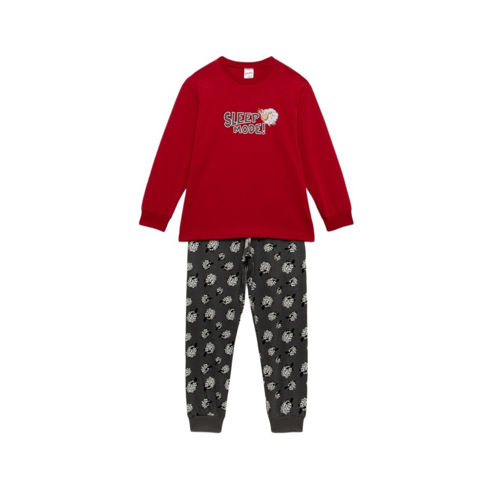 Minerva UNISEX Χειμωνιάτικη Πυζάμα Βαμβάκι