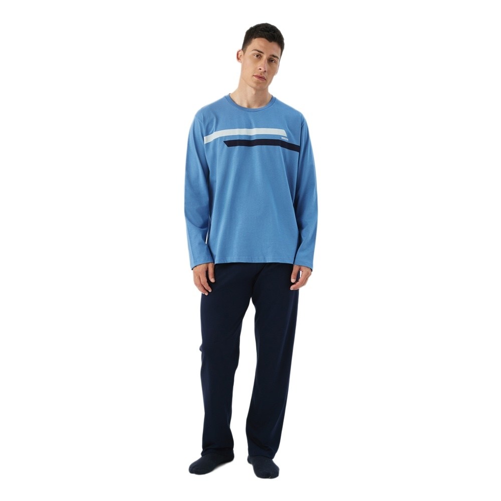 Minerva Ανδρική Χειμερινή Βαμβακερή Πυζάμα Relaxed Fit
