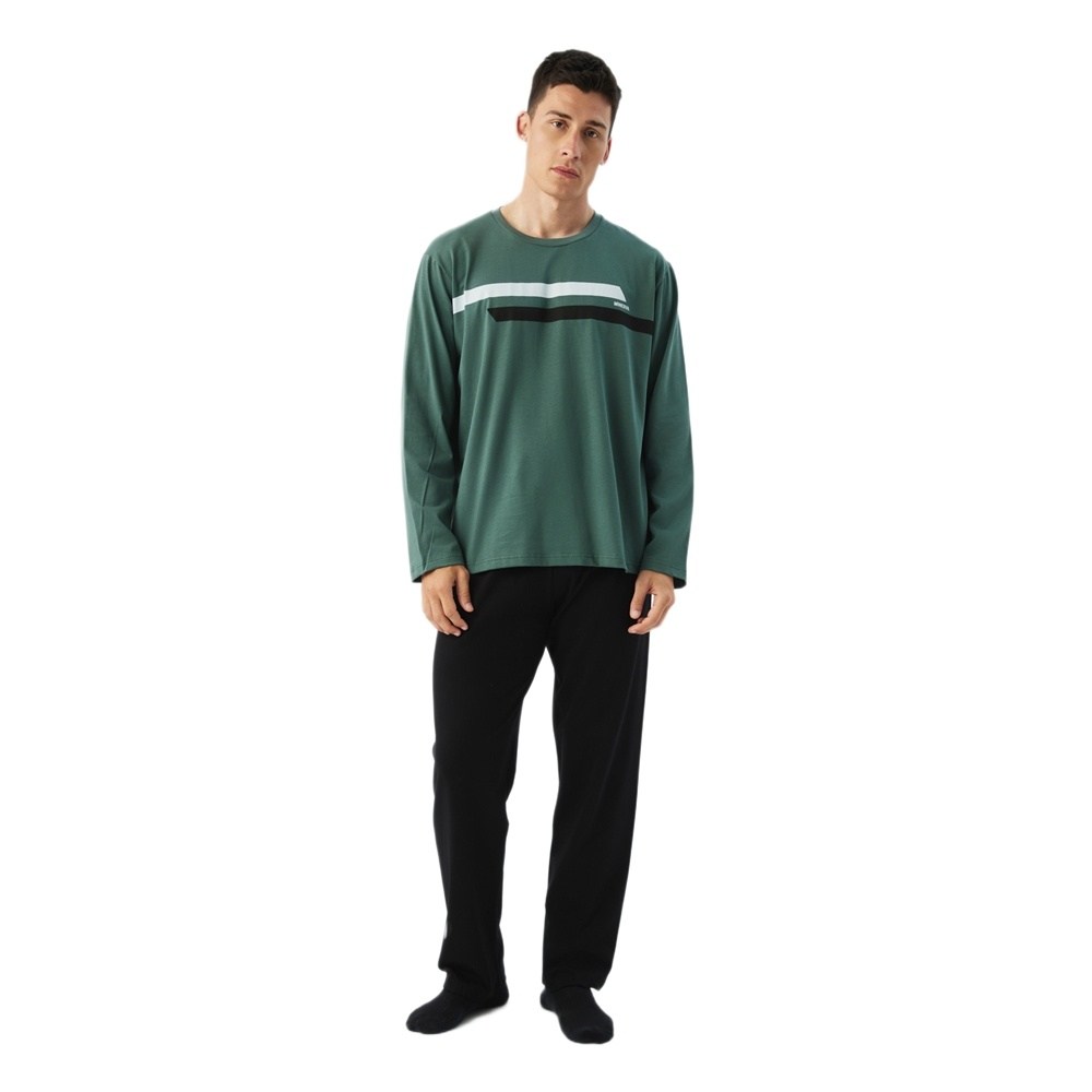 Minerva Ανδρική Χειμερινή Βαμβακερή Πυζάμα Relaxed Fit
