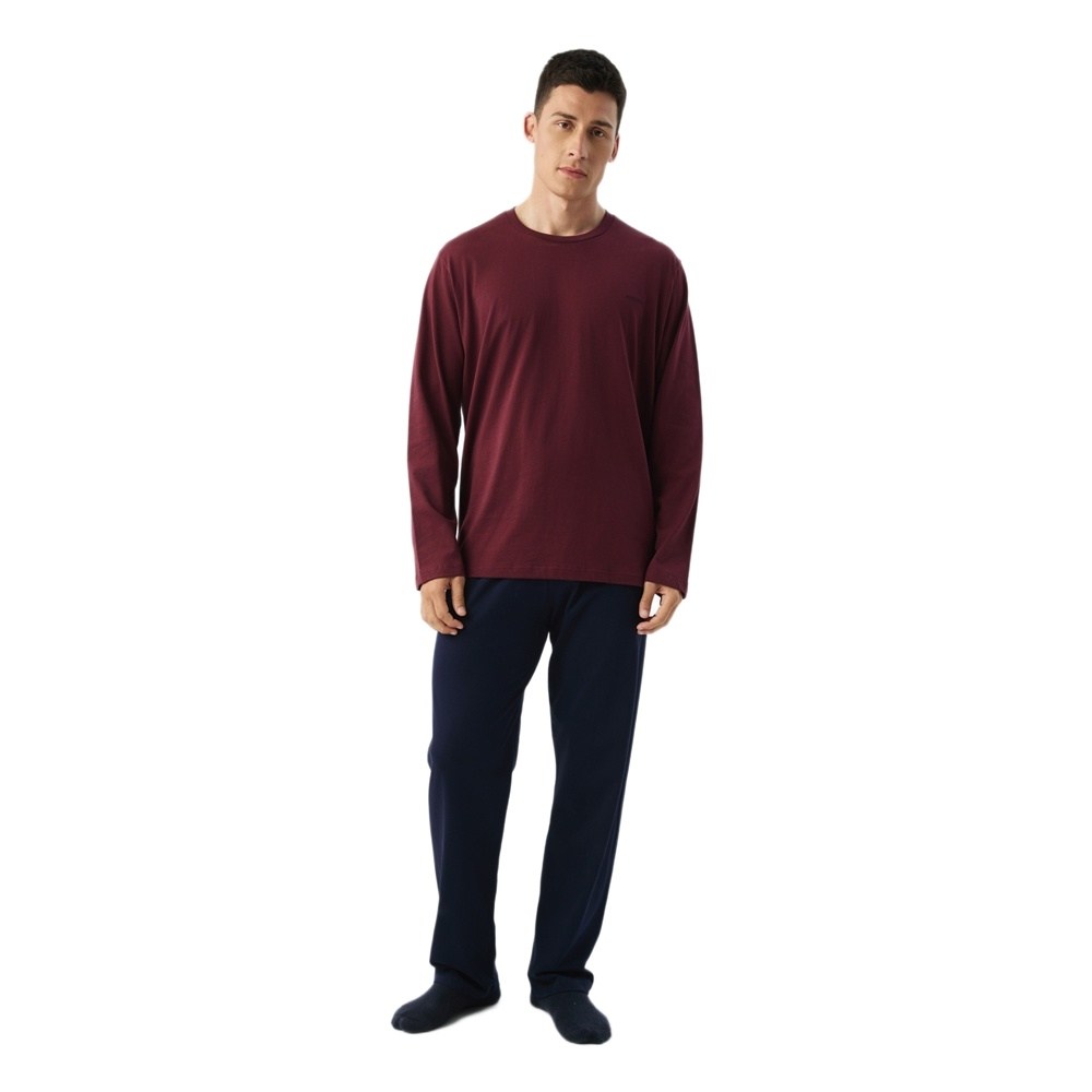 Minerva Ανδρική Χειμερινή Βαμβακερή Πυζάμα Relaxed Fit